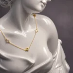 گردنبند طلا زنانه طرح شبدر ظریف