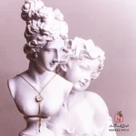 گردنبند طلا زنانه طرح گل صدفی مدل آویزدار - تصویر 4